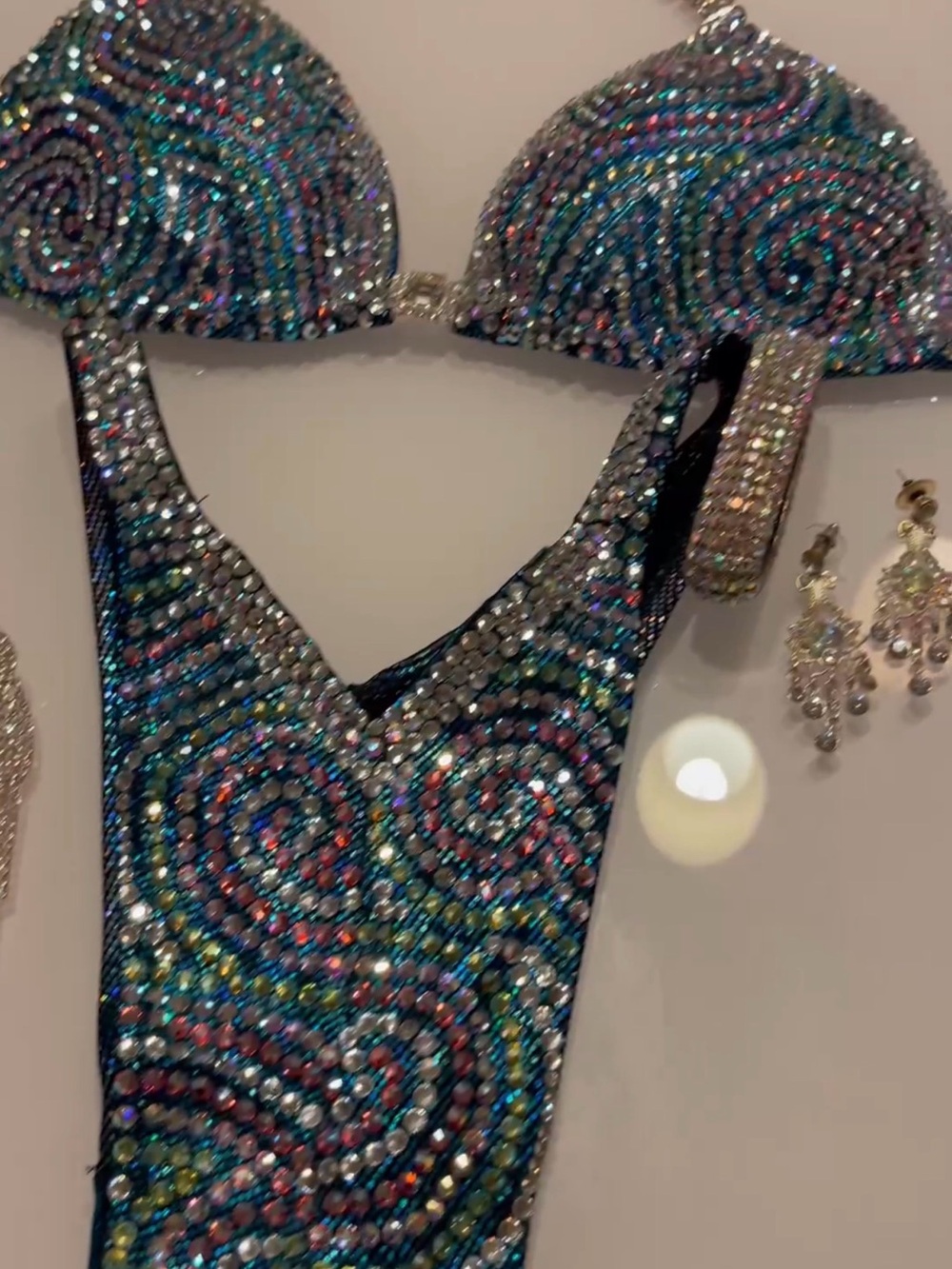 Swarovski Crystal Figure competition Suit